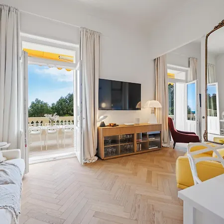 公寓 Terrasse D'azur - Sea View - Parking - Near Monaco - Private Park - Marques *