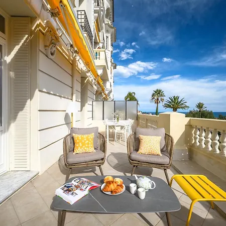 公寓 Terrasse D'azur - Sea View - Near Monaco - Private Park *
