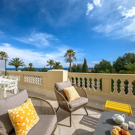 Terrasse D'azur - Sea View - Near Monaco - Private Park 芒通
