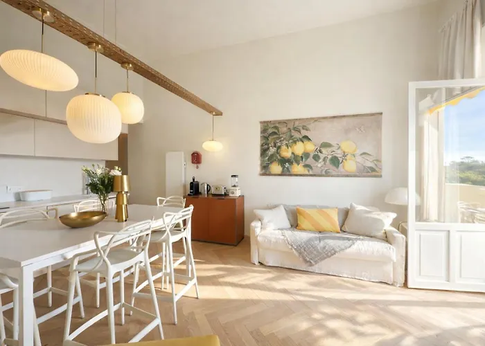 公寓 Terrasse D'azur - Sea View - Parking - Near Monaco - Private Park - Marques